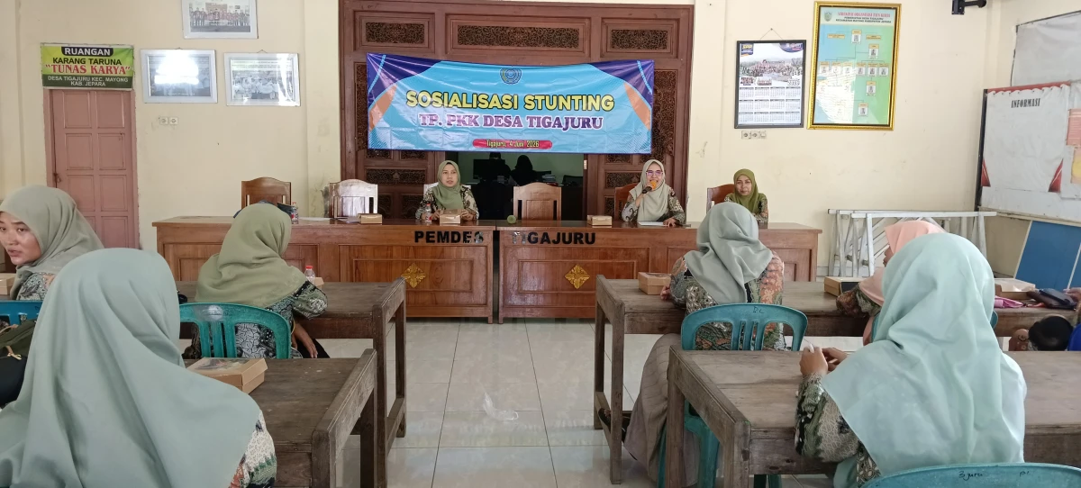 SOSIALISASI STUNTING PKK DESA TIGAJURU