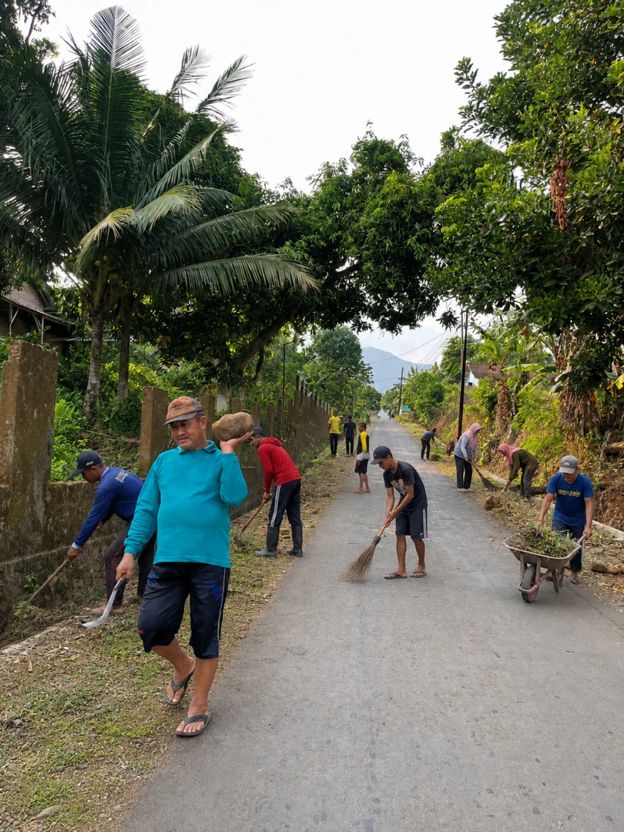 KERJA BAKTI WARGA RT 1 RW 4 BANYUMANIS