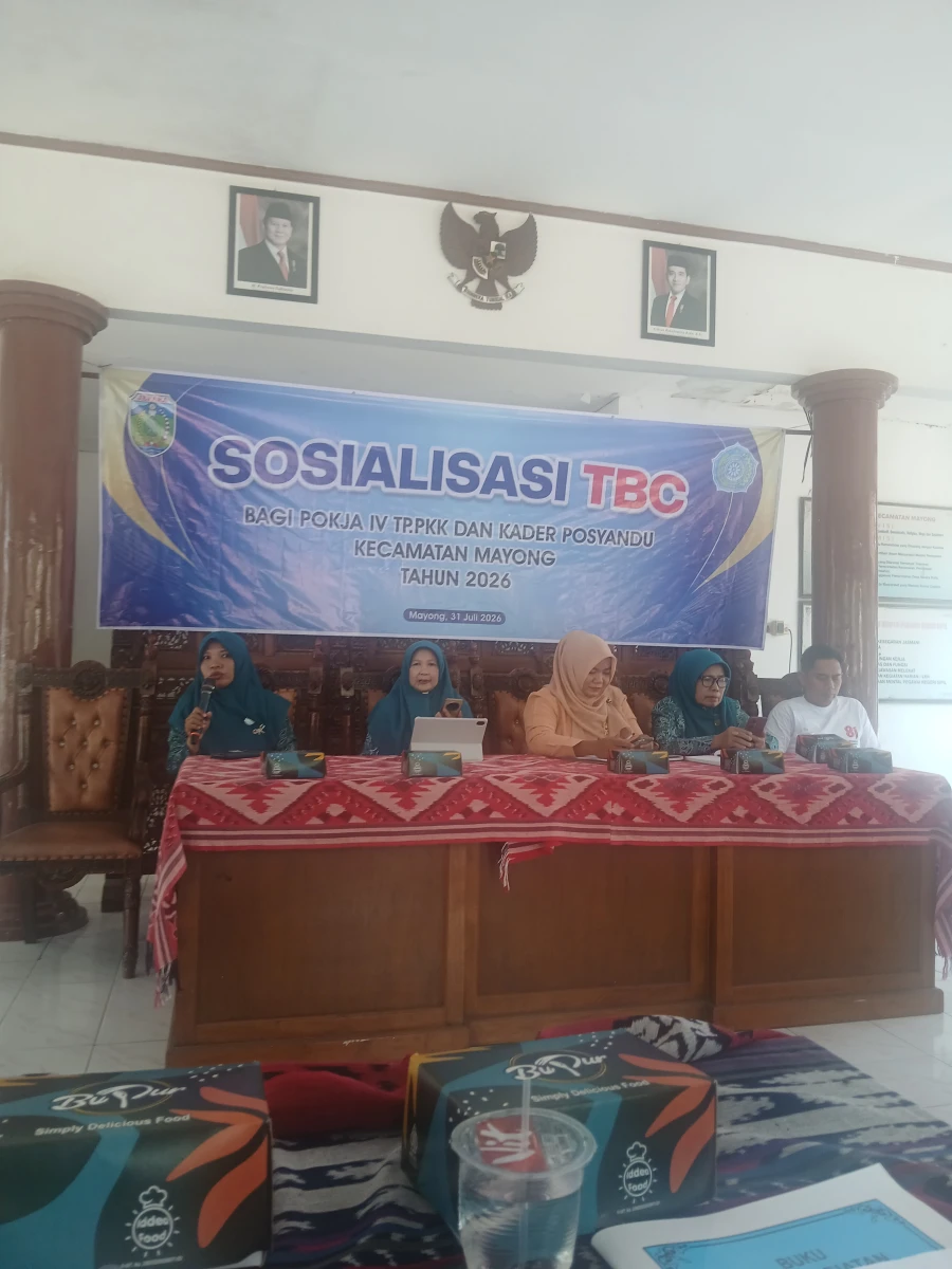 Rakor Tp.pkk kecamatan mayong dansosialisasi tbc