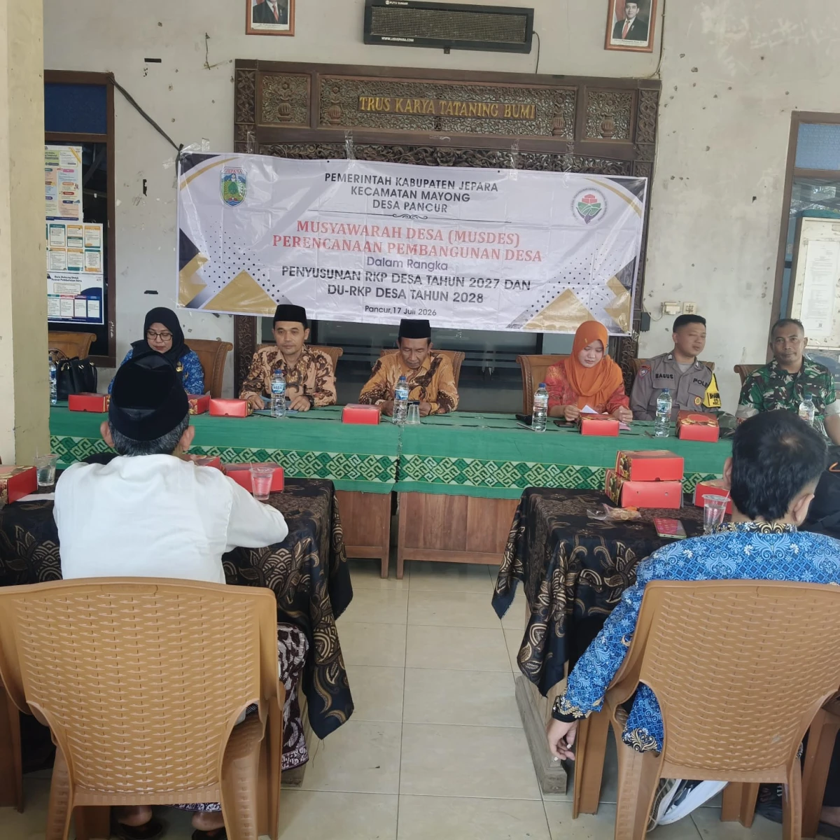 Kegiatan Mengikuti musyawarah desa pancur 2026
