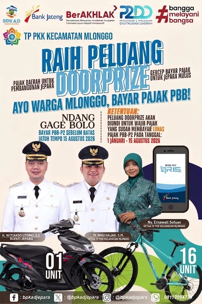 Ayo Lunasi PBB Tepat Waktu, Bersama Membangun Jepara yang Lebih Maju