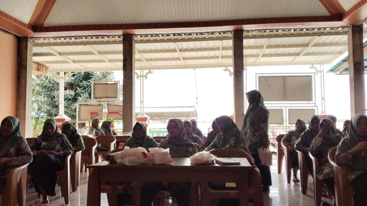 Pelatihan wiru jarik Pokja 3 pkk desa. 