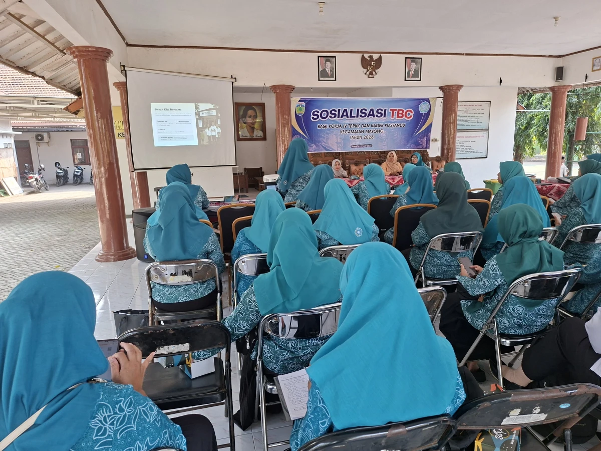 Mengikuti Rakor PKK di Kecamatan Mayong bagi Ketua PKK Desadan Sosialiasi TBC bagi Pokja IV dan Kader Posyandu 