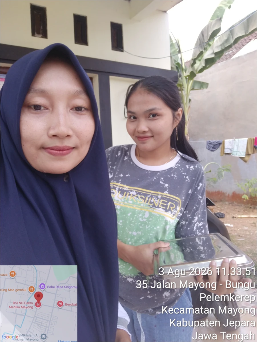 Penyaluran pendistribusian MBG 3B (ibu hamil) RT 8 RW 1