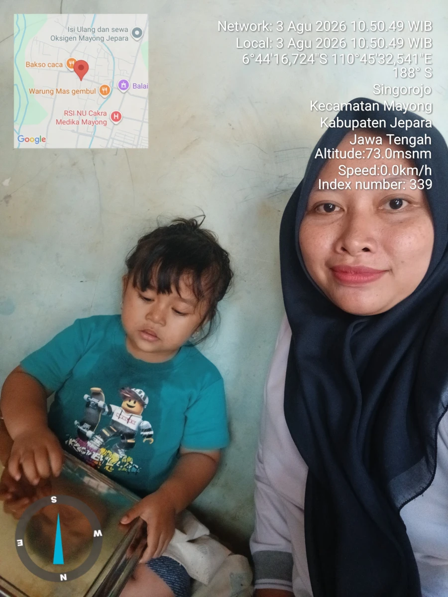 Pendistribusian MBG 3B (balita) posyandu cempaka desa singorojo