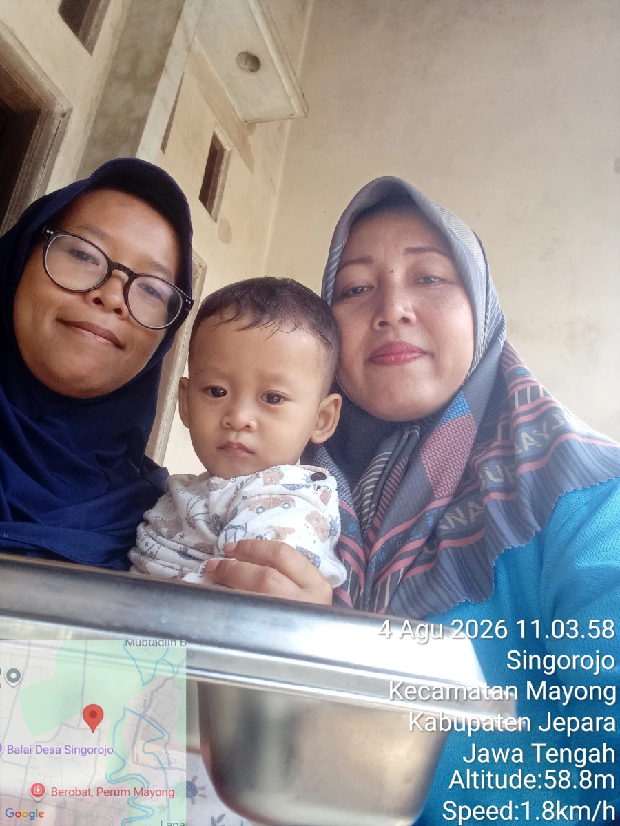 Pendistribusian MBG 3B kepada Ibu Menyusui di Posyandu Mawar Merah