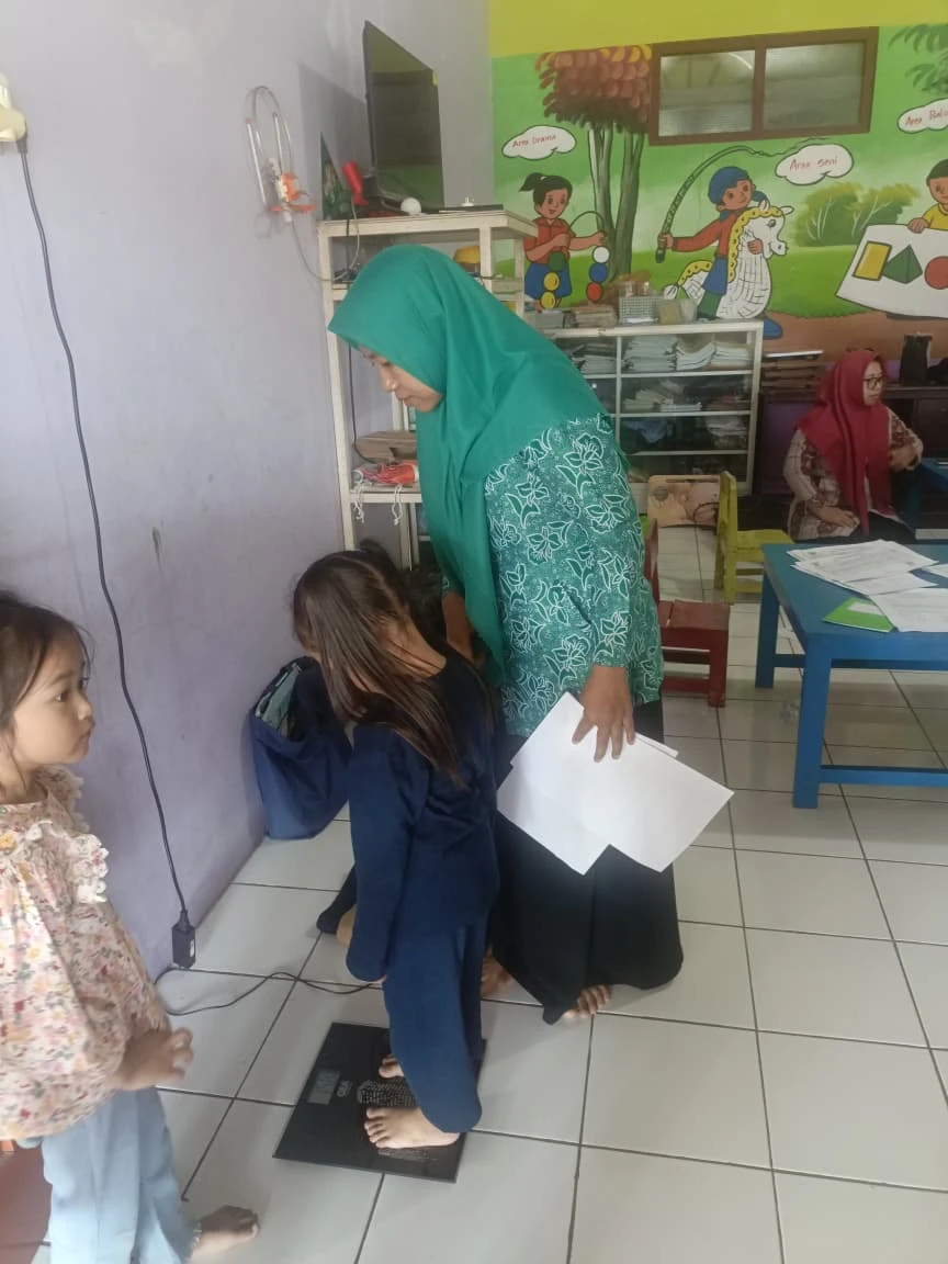 Pelayanan kegiatan CKG untuk anak prasekolah di tingkat TK/RA