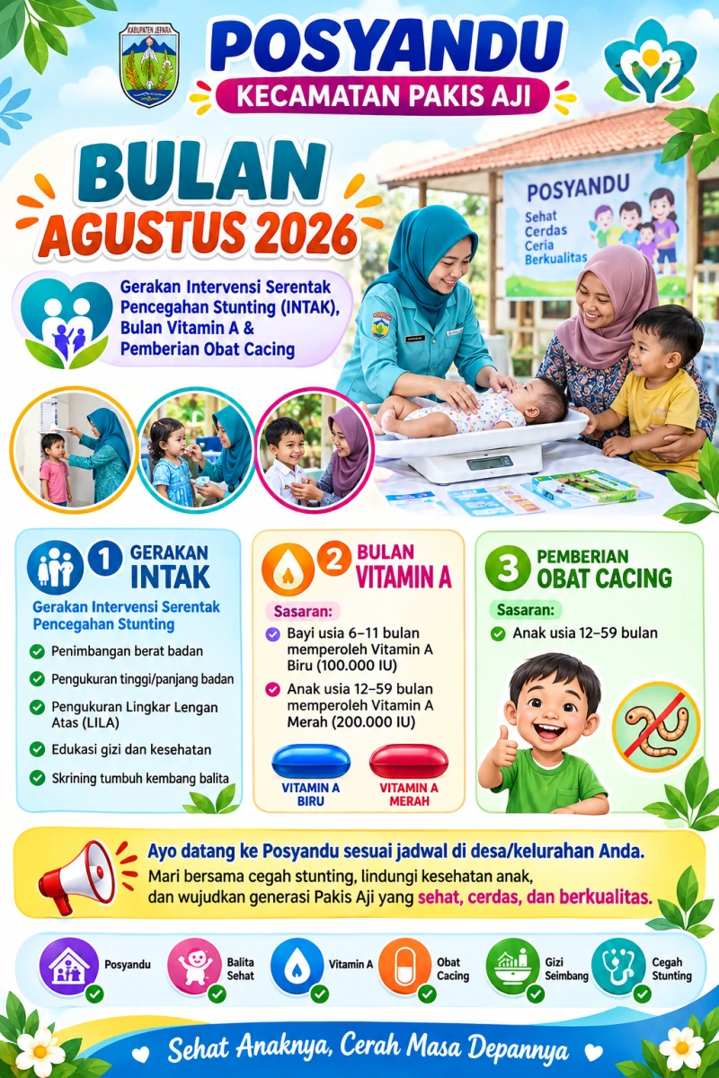 📢 Ayo ke Posyandu Bulan Agustus 2026!
