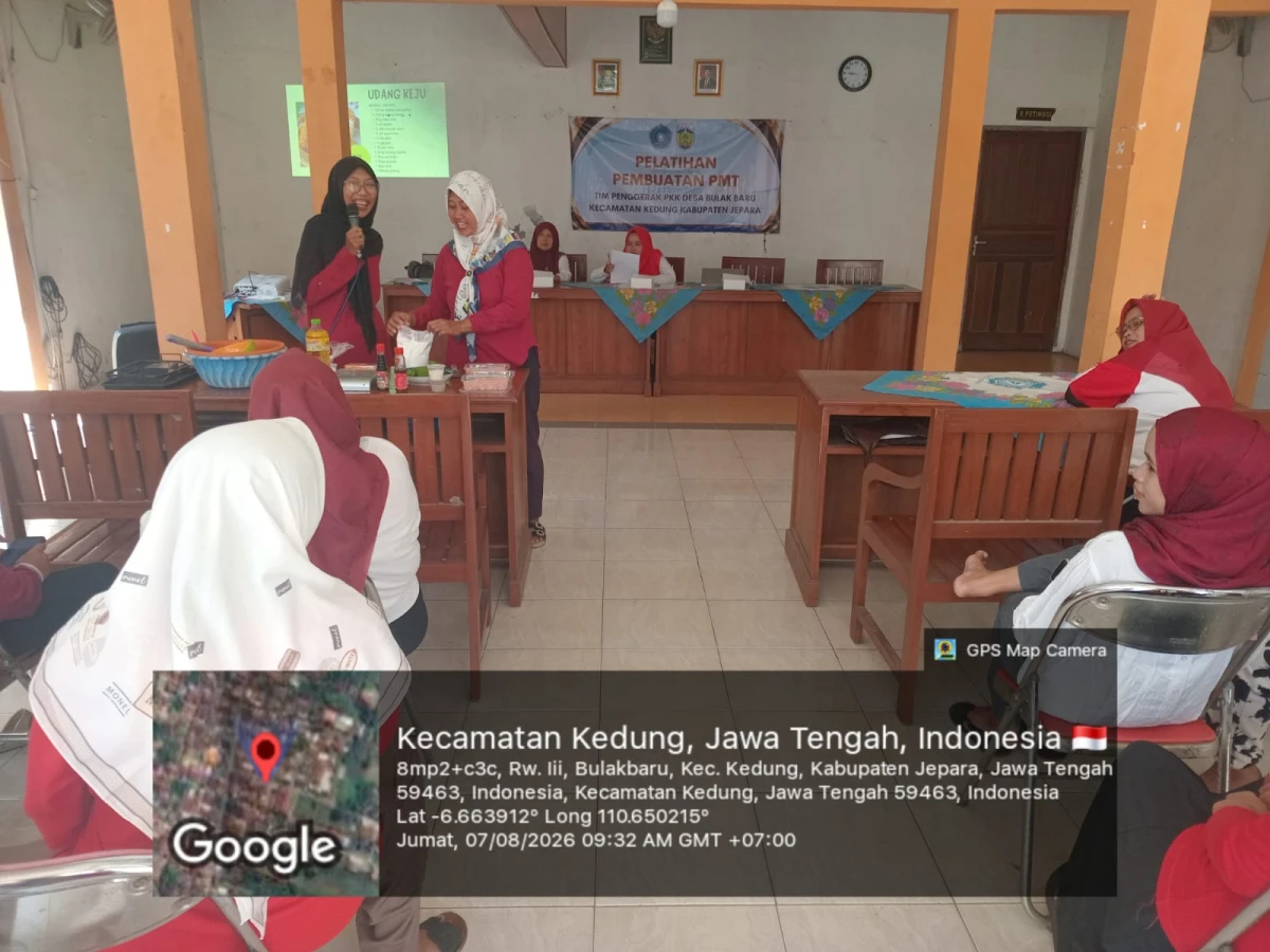 Kehiatan pelatihan  pembuatan PMT pokja 4 desa bulak baru