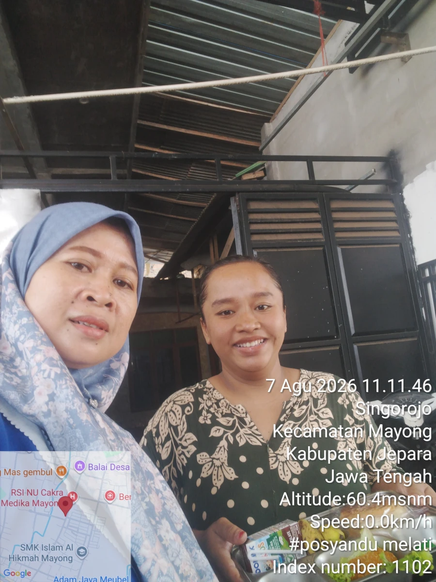 Penyaluran pendistribusian MBG 3B  (bumil) posyandu melati desa singorojo   