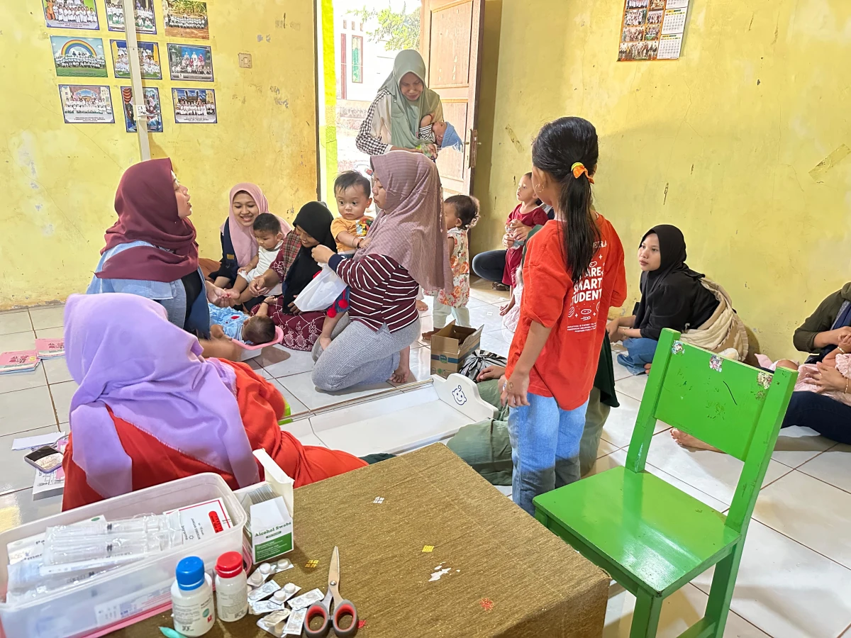 Kegiatan posyandu dan pemberian vitamin A pancur  sepepe 2026