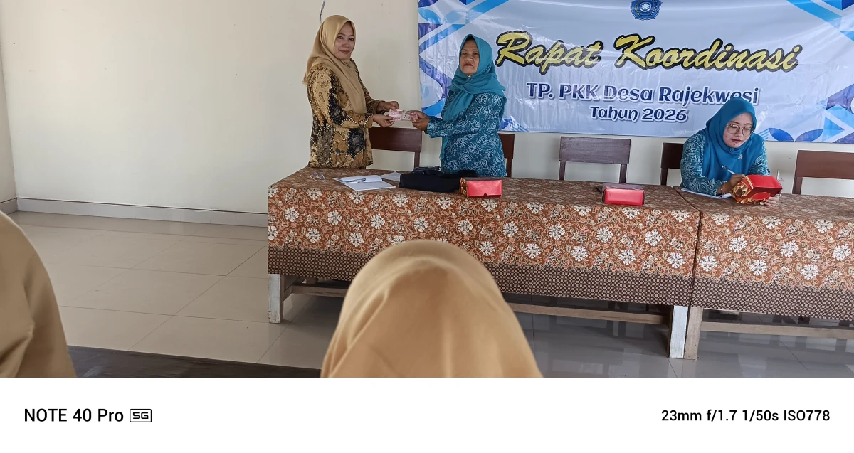 Rapat Koordinasi UP2K TP.PKK Desa Rajekwesi 
