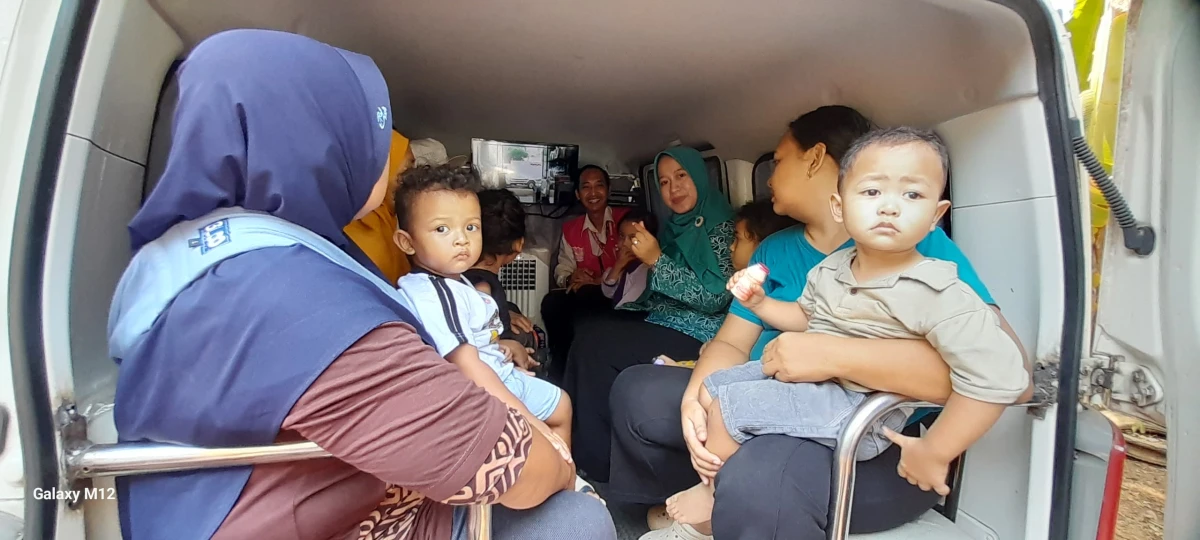 Belajar Bersama Bunda PAUD Desa Langon dengan isian dari yakult