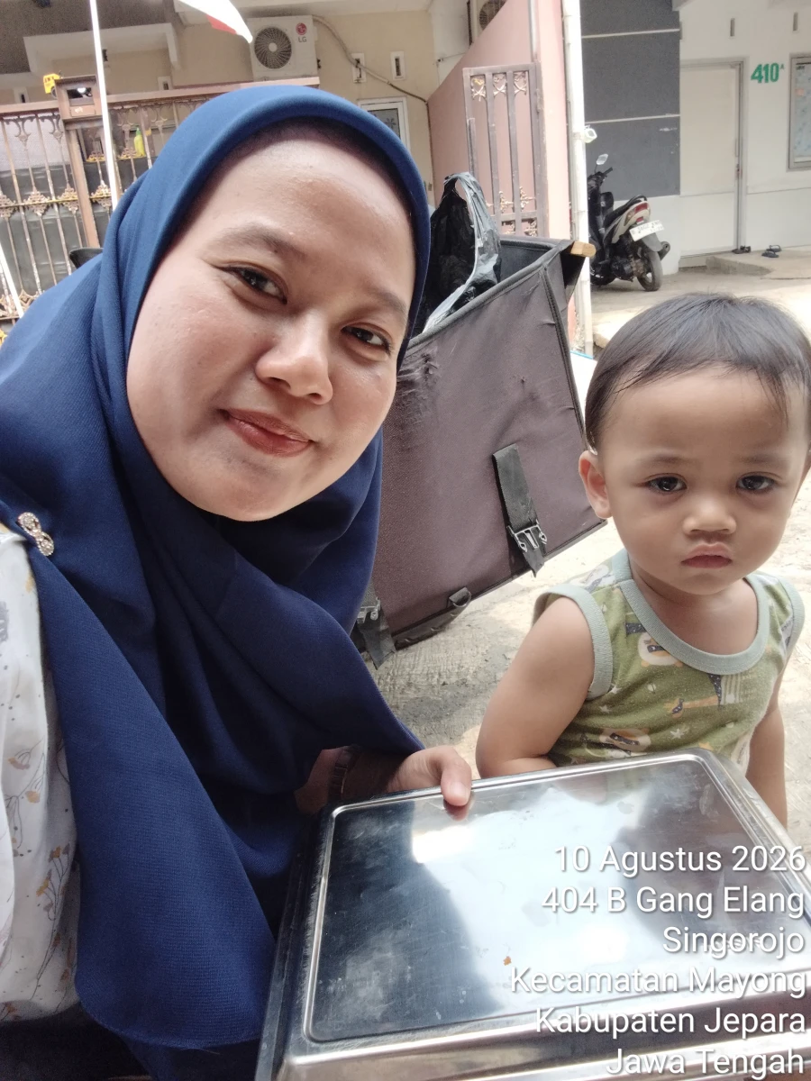 PENDISTRIBUSIAN MBG 3B BALITA DI POSYANDU ANGGREK 2 ARSHAKA YAZKA MAULANA RT05/03