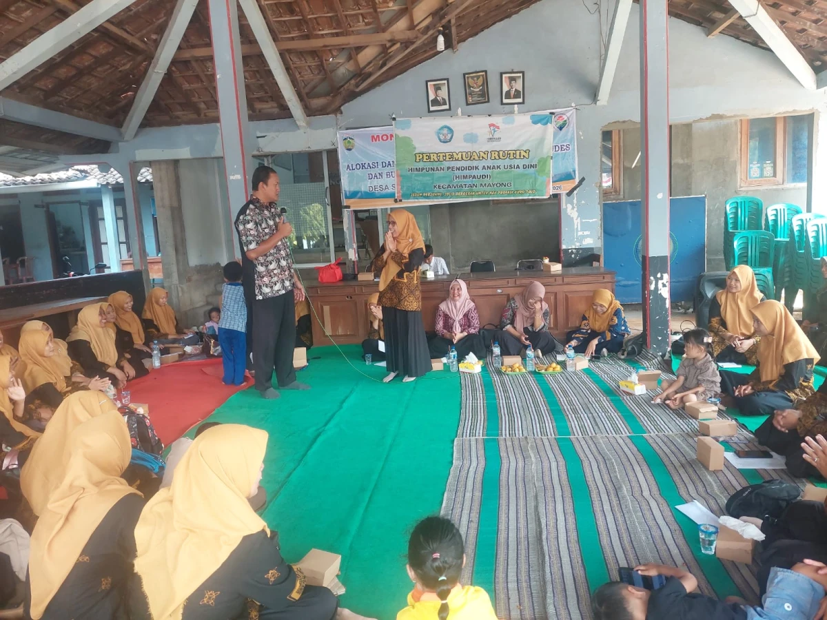 Pertemuan Rutin himpunan pendidik anak usia dini(HIMPAUDI) kecamatan Mayong 