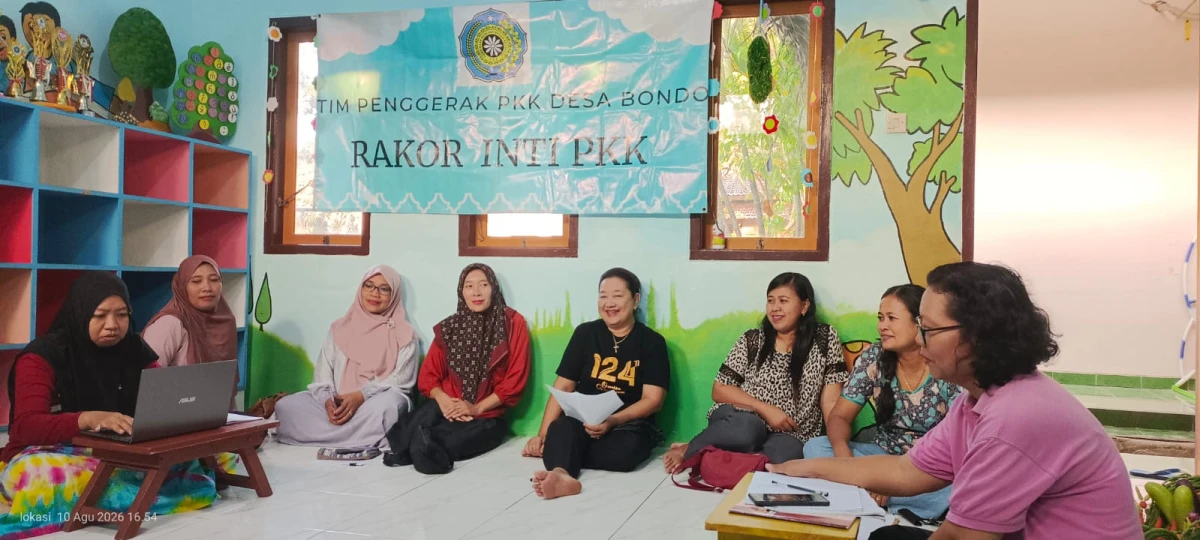 Rakor inti pengurus tp PKK desa bondo
