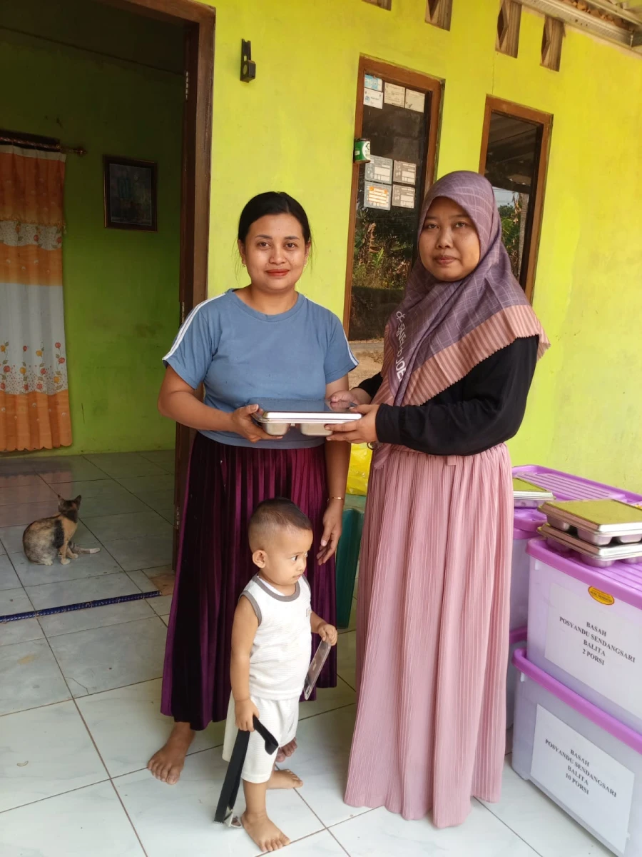 Pemberian MBG ke balita pancur Tamansari 2026