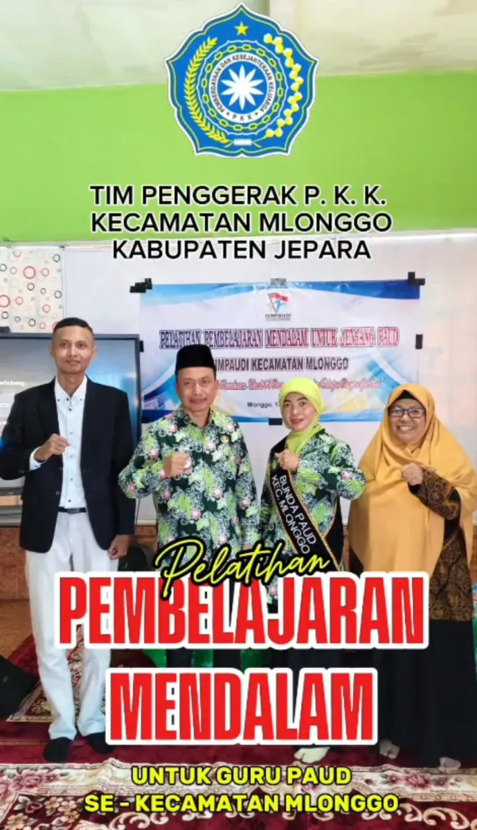 Bunda PAUD Menghadiri Pelatihan Pembelajaran Mendalam HIMPAUDI Mlonggo