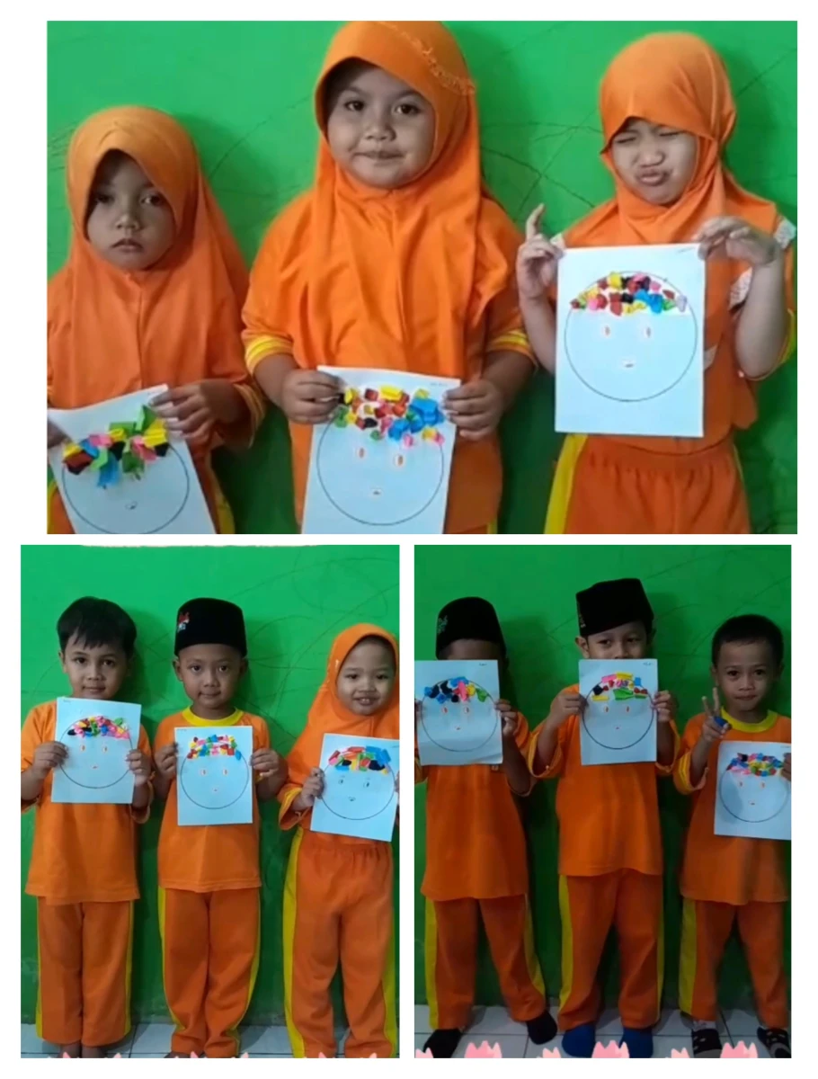 Kreasi Rambutku,Kegiatan Seru Anak-anak PAUD Harapan Bunda