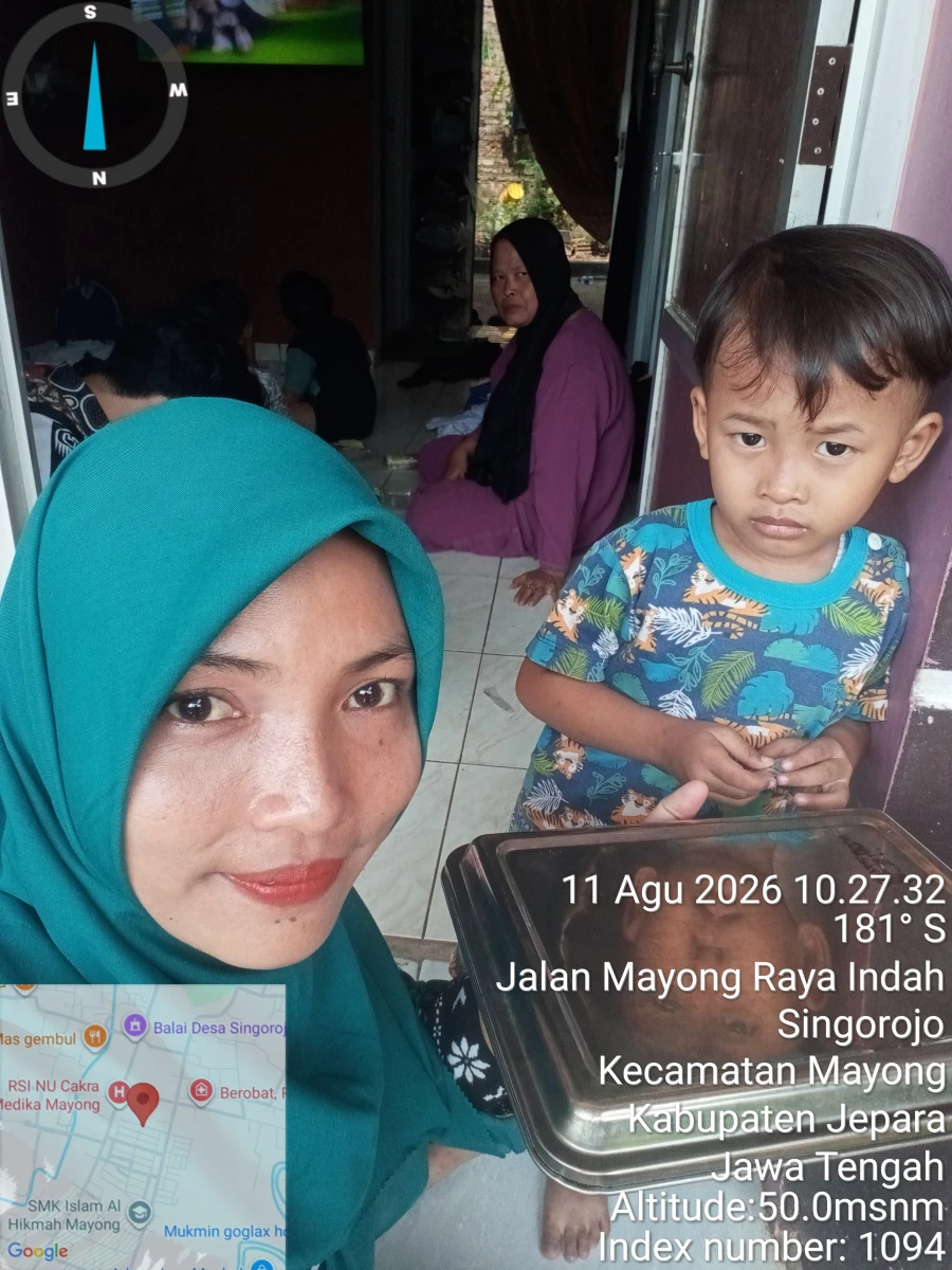 Pendistribusian Makanan Bergizi Balita (MBG 3B) di Posyandu Anggrek 1 RT 09 RW 03