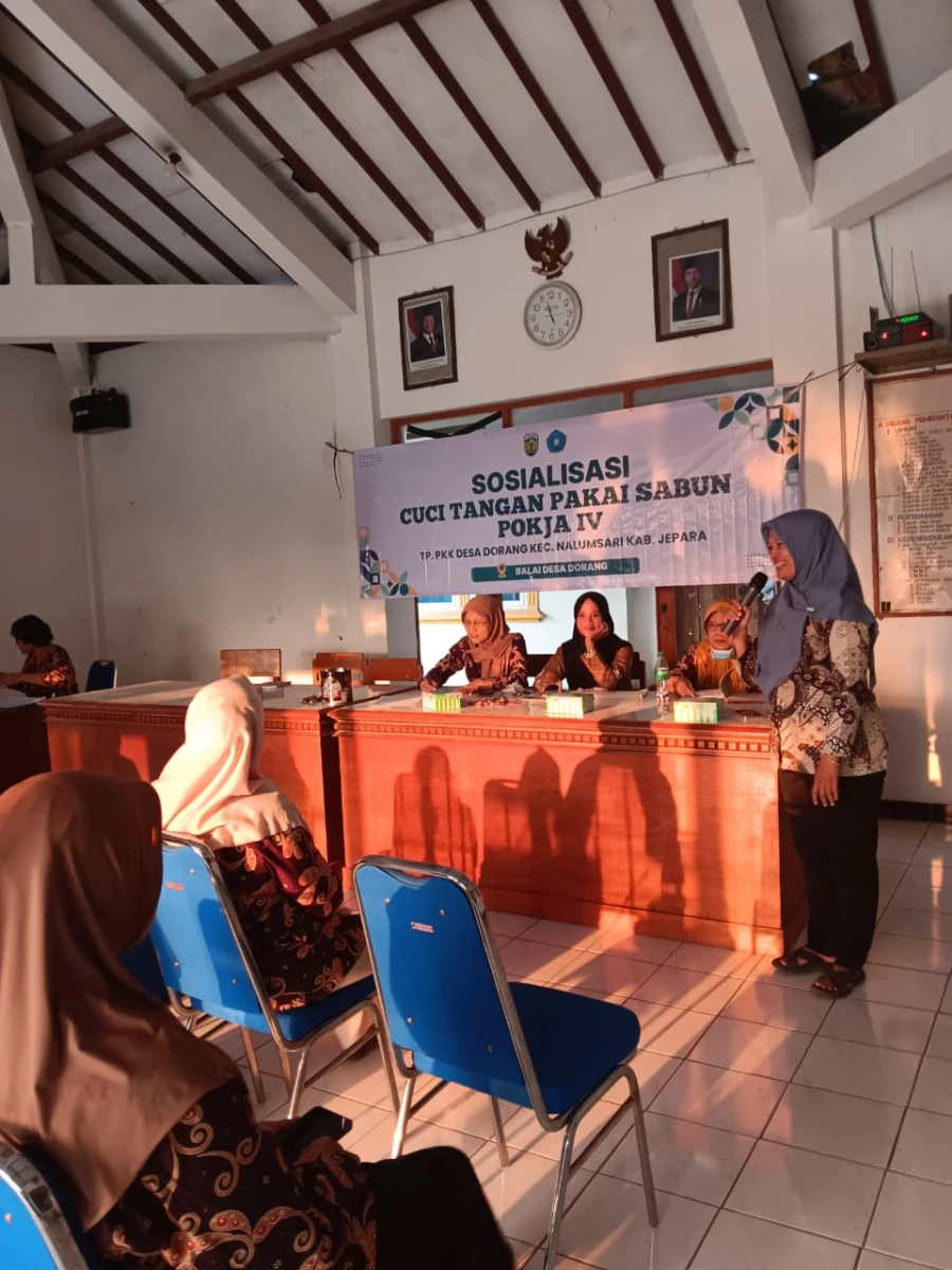 Sosialisasi Cuci tangan pakai Sabun Pokjar IV