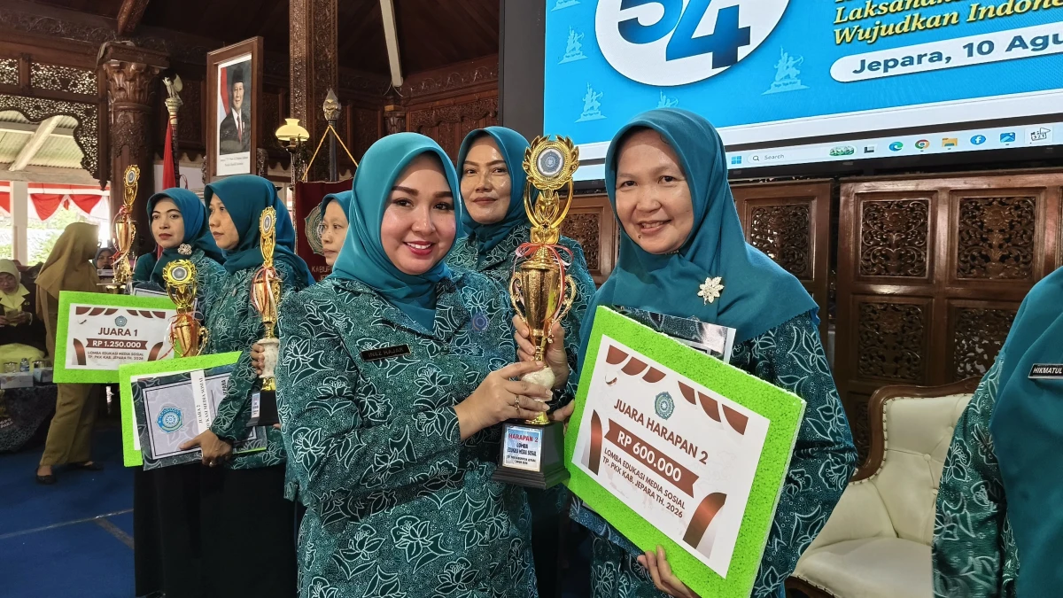 Konsisten Mengedukasi Lewat Media Sosial, PKK Mayong Raih Juara Harapan II Tingkat Kabupaten Jepara