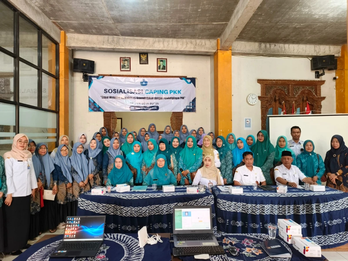 Sosialisasi  caping pkk desa' Bugel 