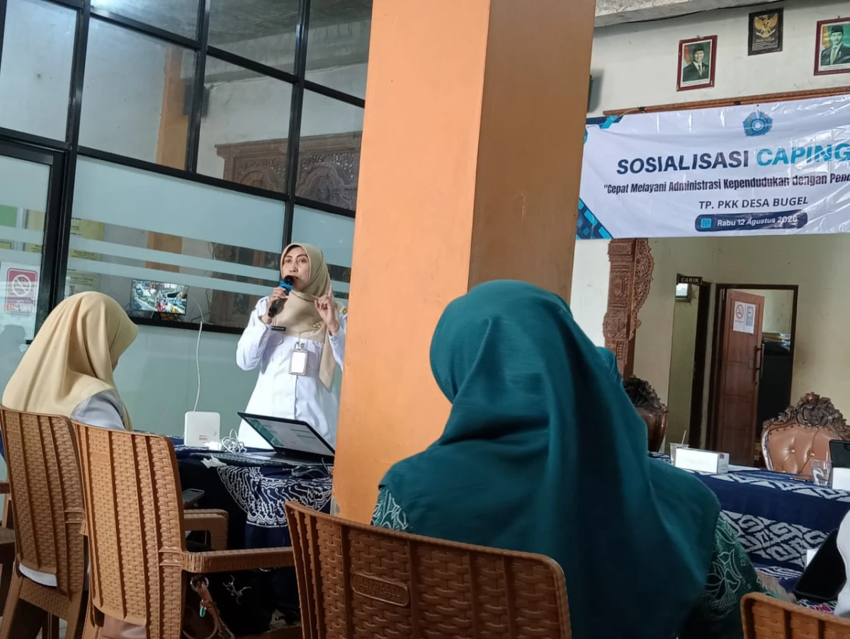 SOSIALISASI CAPING PKK ( cepat melayani administrasi kependudukan dg pendampingan PKK)