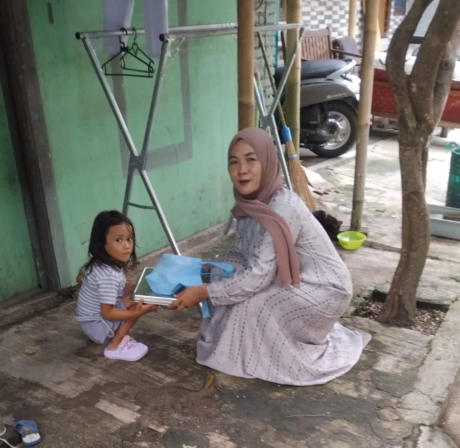 Penyaluran Makanan Bergizi Gratis 3B di Dukuh Branang