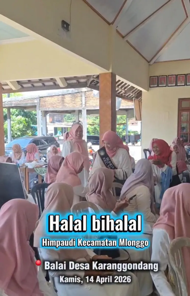 Bunda PAUD Menghadiri Halal Bi Halal HIMPAUDI Kecamatan Mlonggo