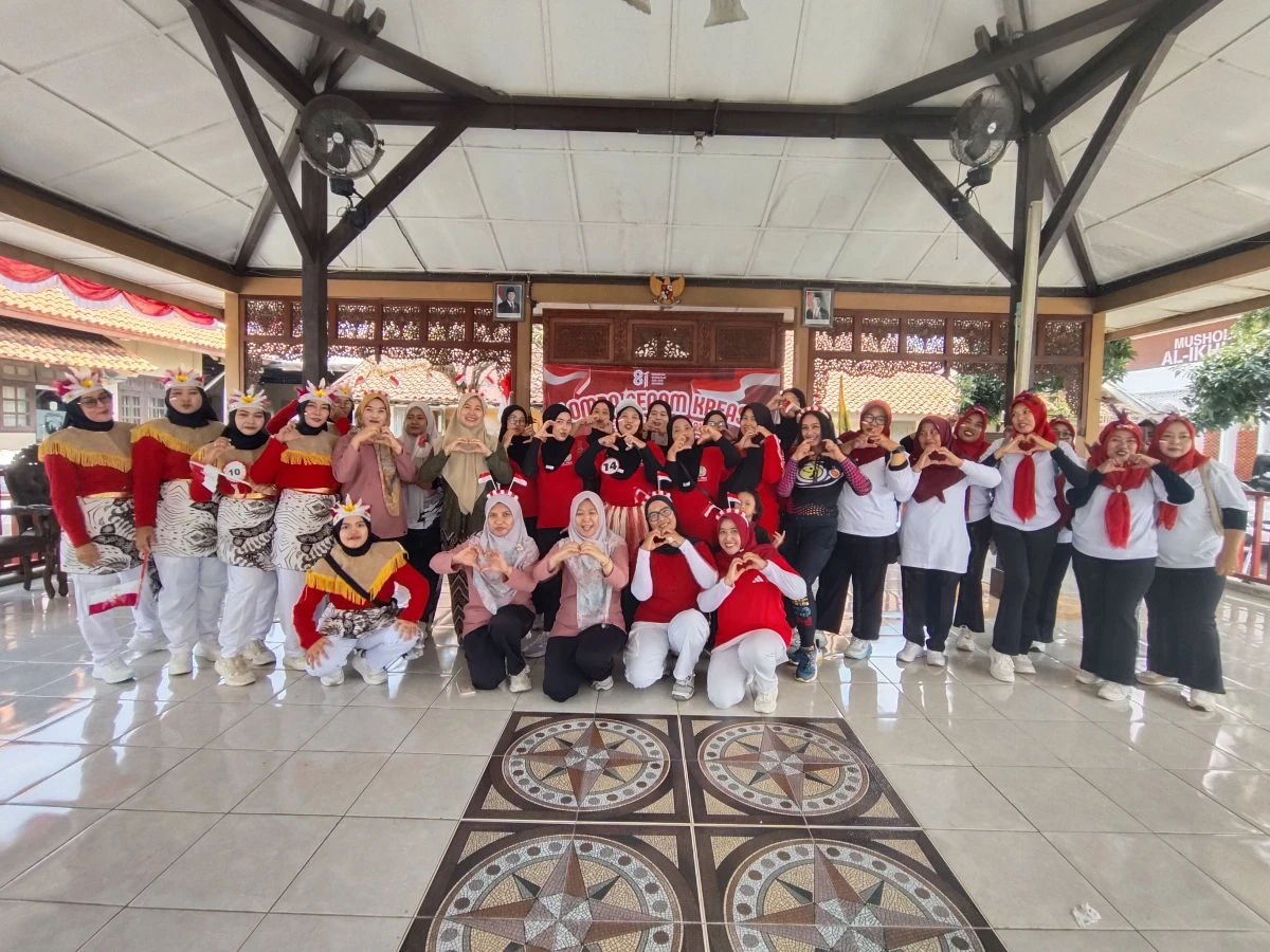 TP PKK Kecamatan Pecangaan Bersama Para Juara Lomba Senam Kreasi Tingkat Kecamatan Pecangaan Tahun 2026