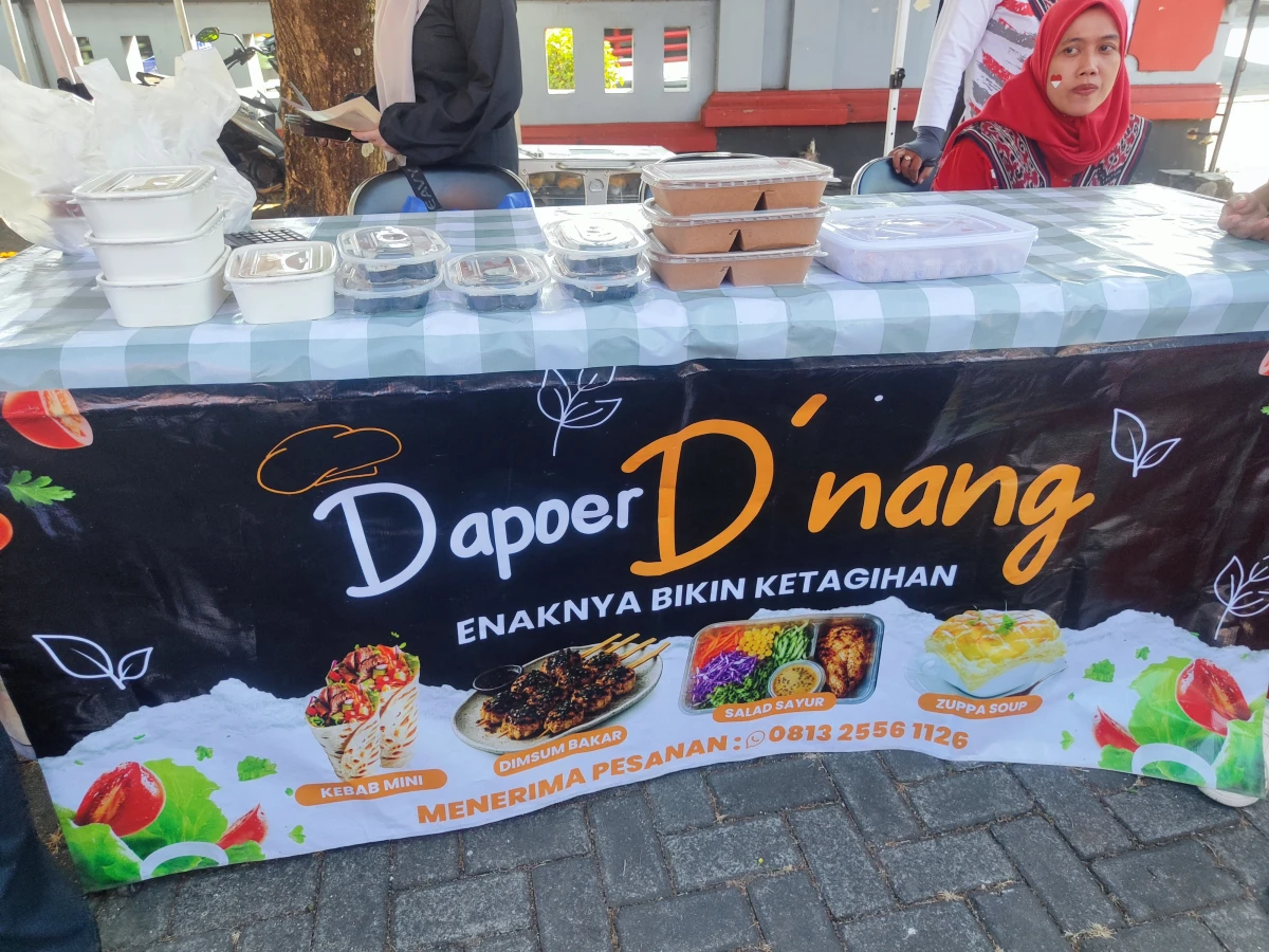 Semarak UMKM Kecamatan Pecangaan dalam Lomba Senam Kreasi Tingkat Kecamatan Tahun 2026
