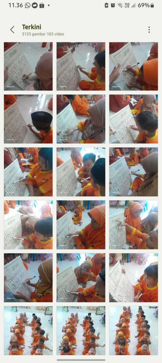 Belajar mengenalkan huruf pada anak