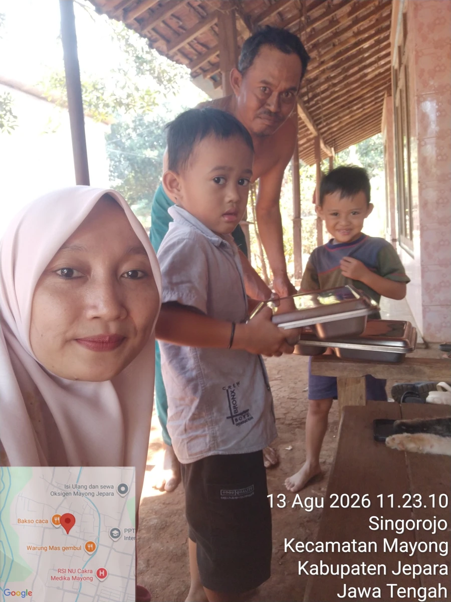 Pendistribusian MBG 3B balita desa Singorojo RT 4 RW 01 