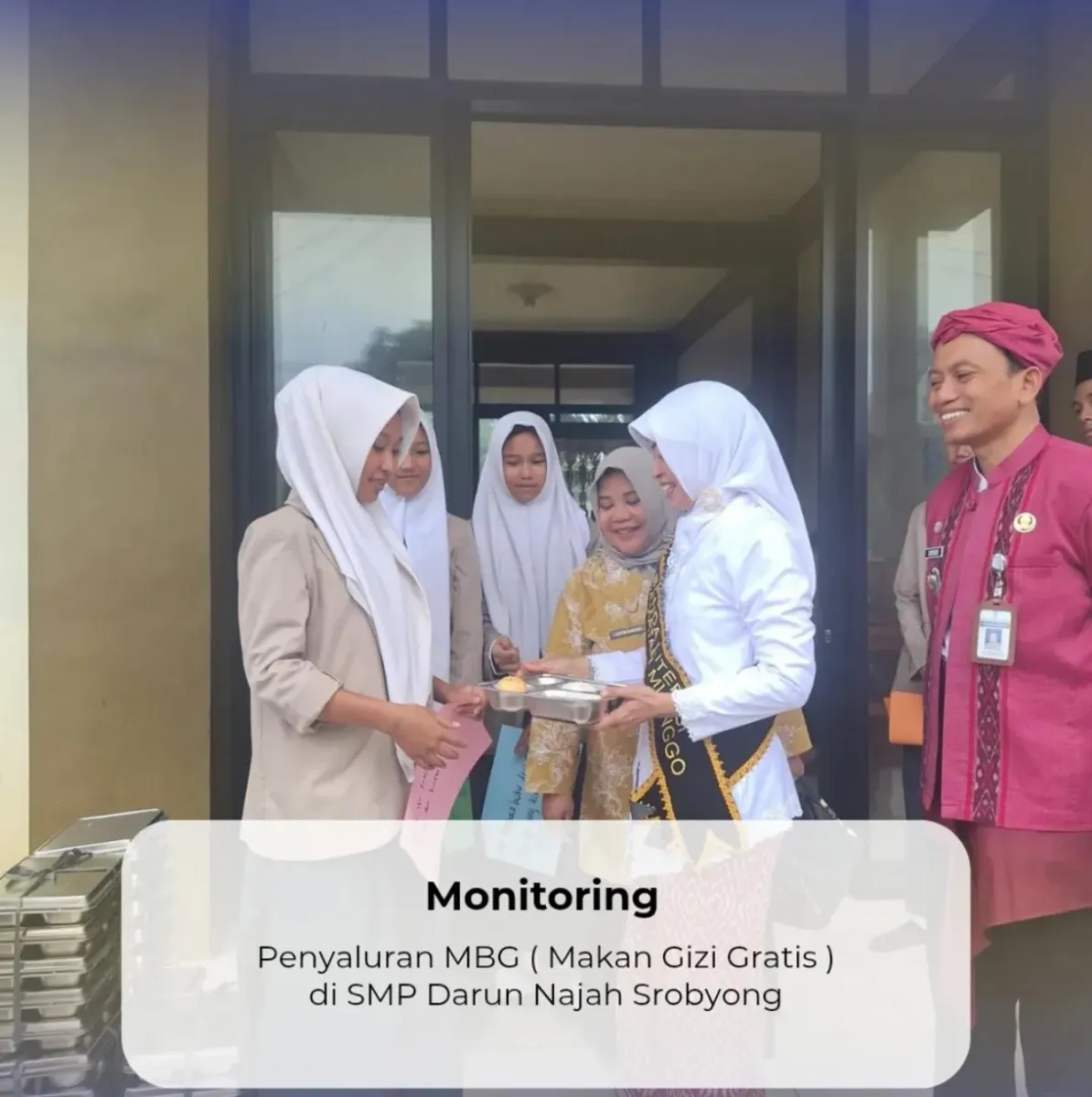 Monitoring MBG di Desa Srobyong