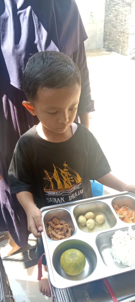 Distribusi MBG B3 posyandu melati 4 pada hari kamis tgl 13 Agustus 