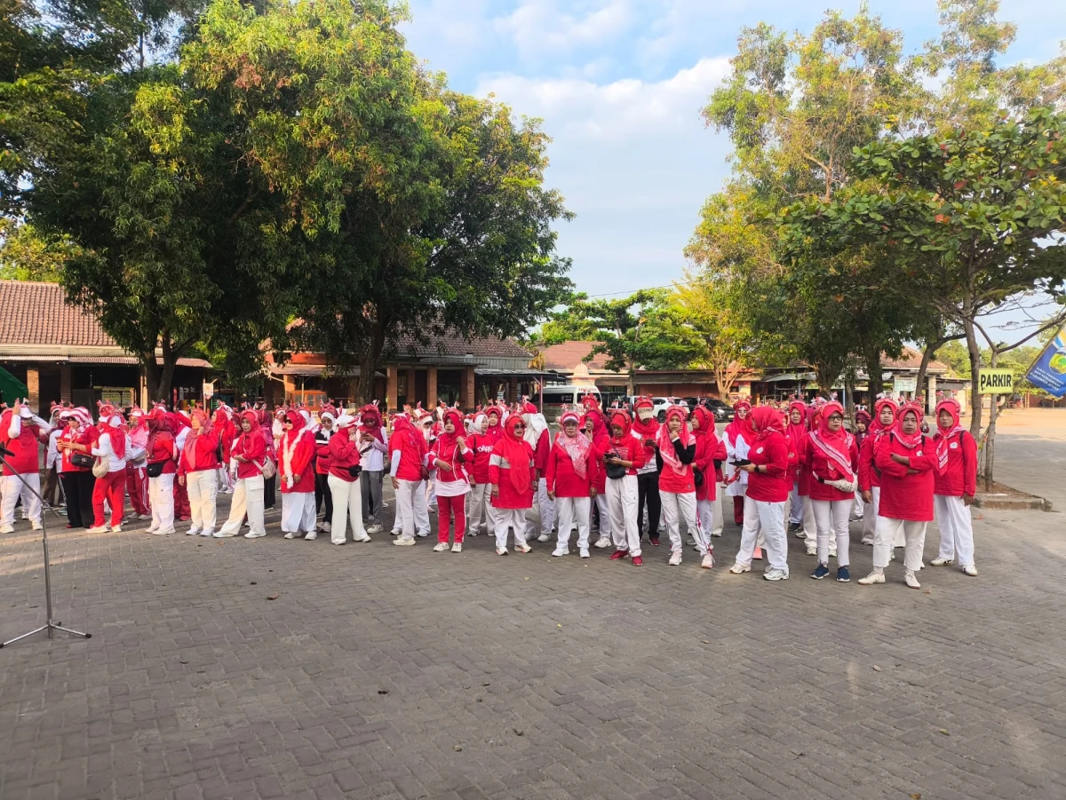 PKK ANTI MAGER, Apel Bersama Bupati dalam Rangka HKG-PKK ke-54