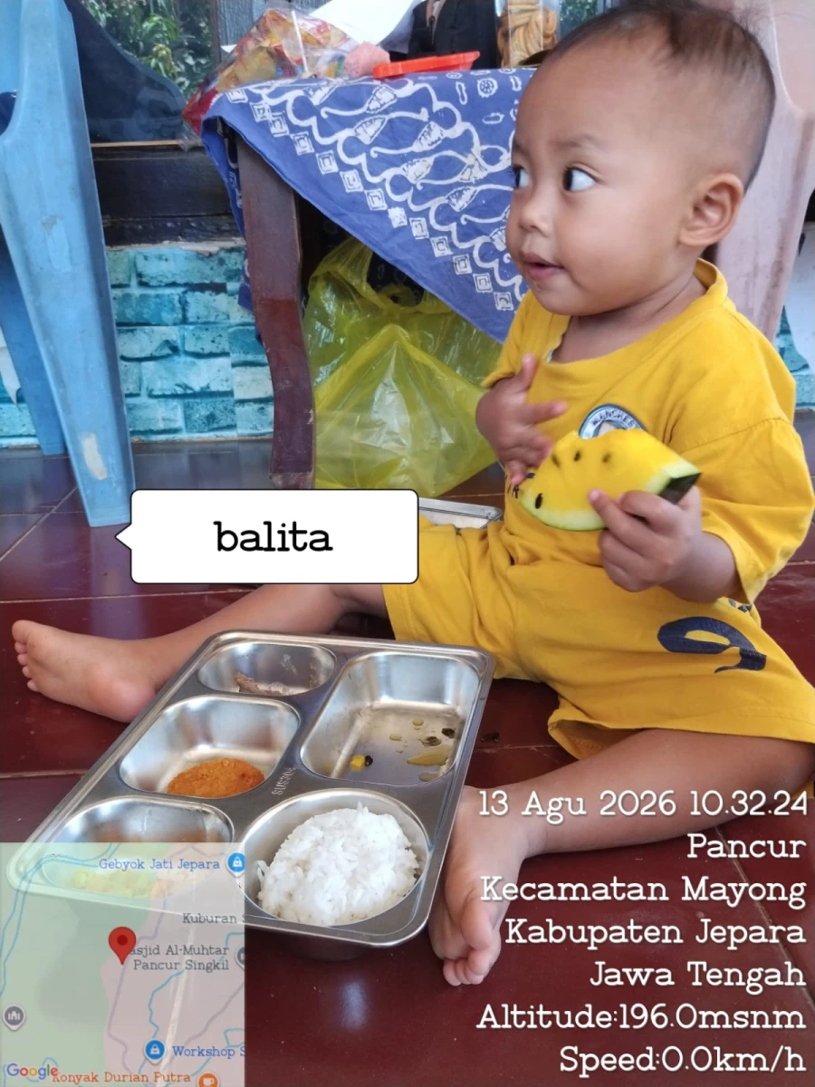 Pemberian MBG  bagi anak balita di desa suwot 2026