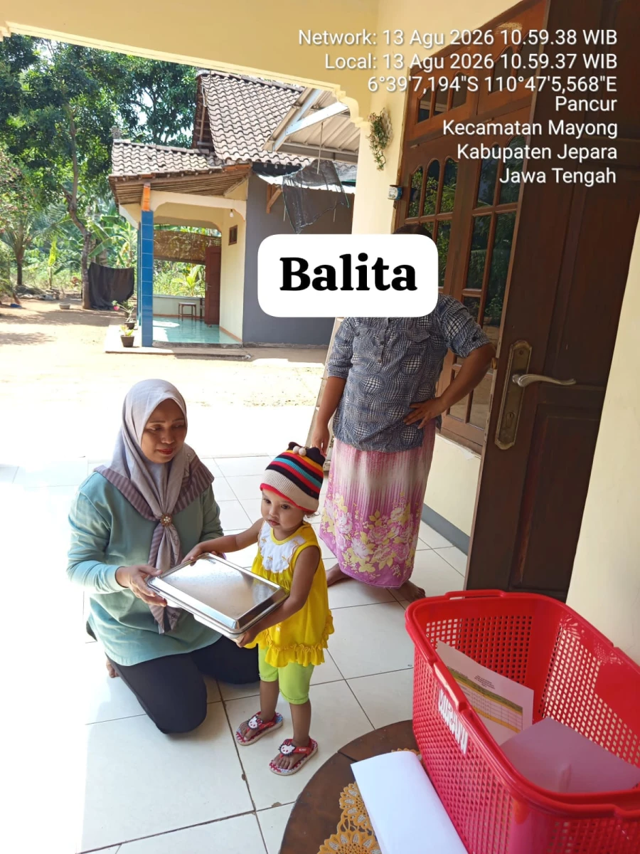 Pemberian MBG  bagi anak balita  posyandu Assyifa 2026