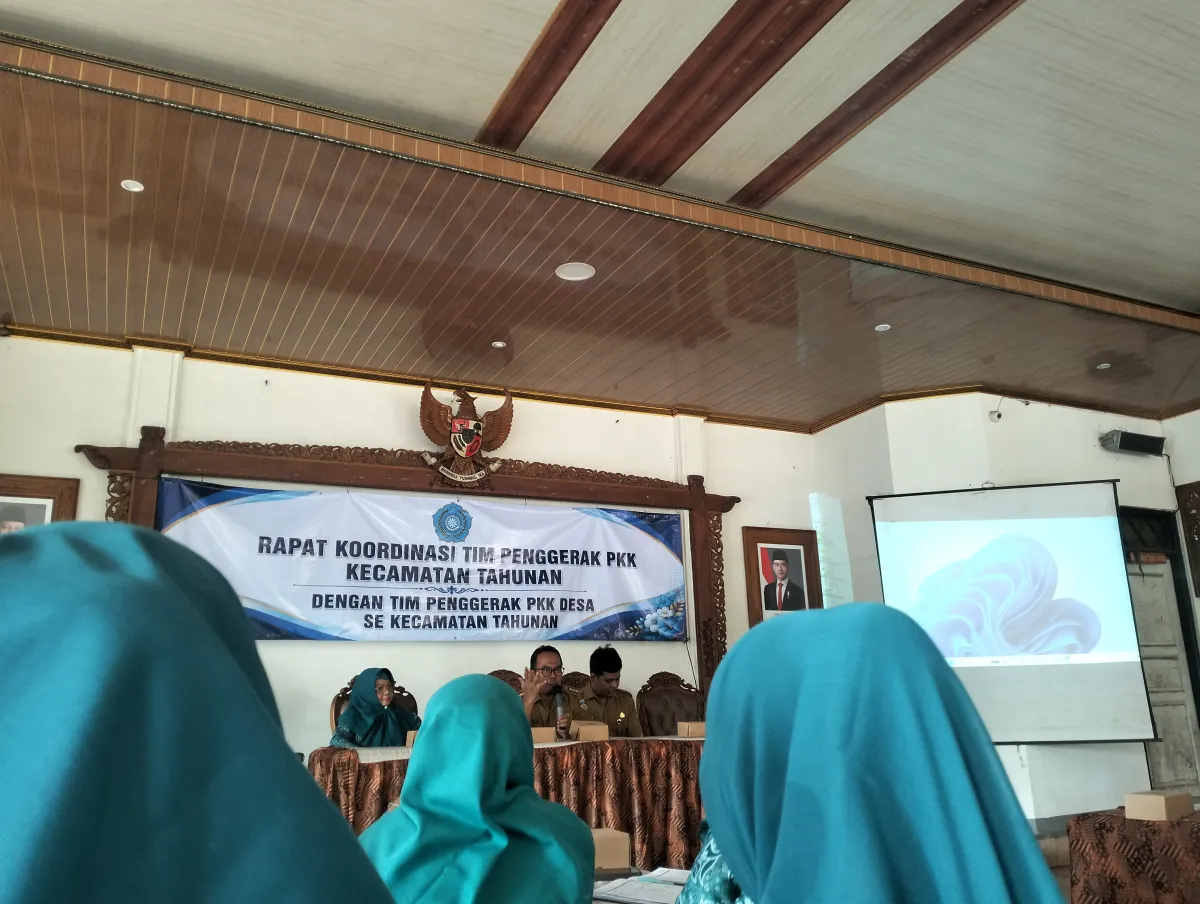 Rakor TP PKK kecamatan Tahunan