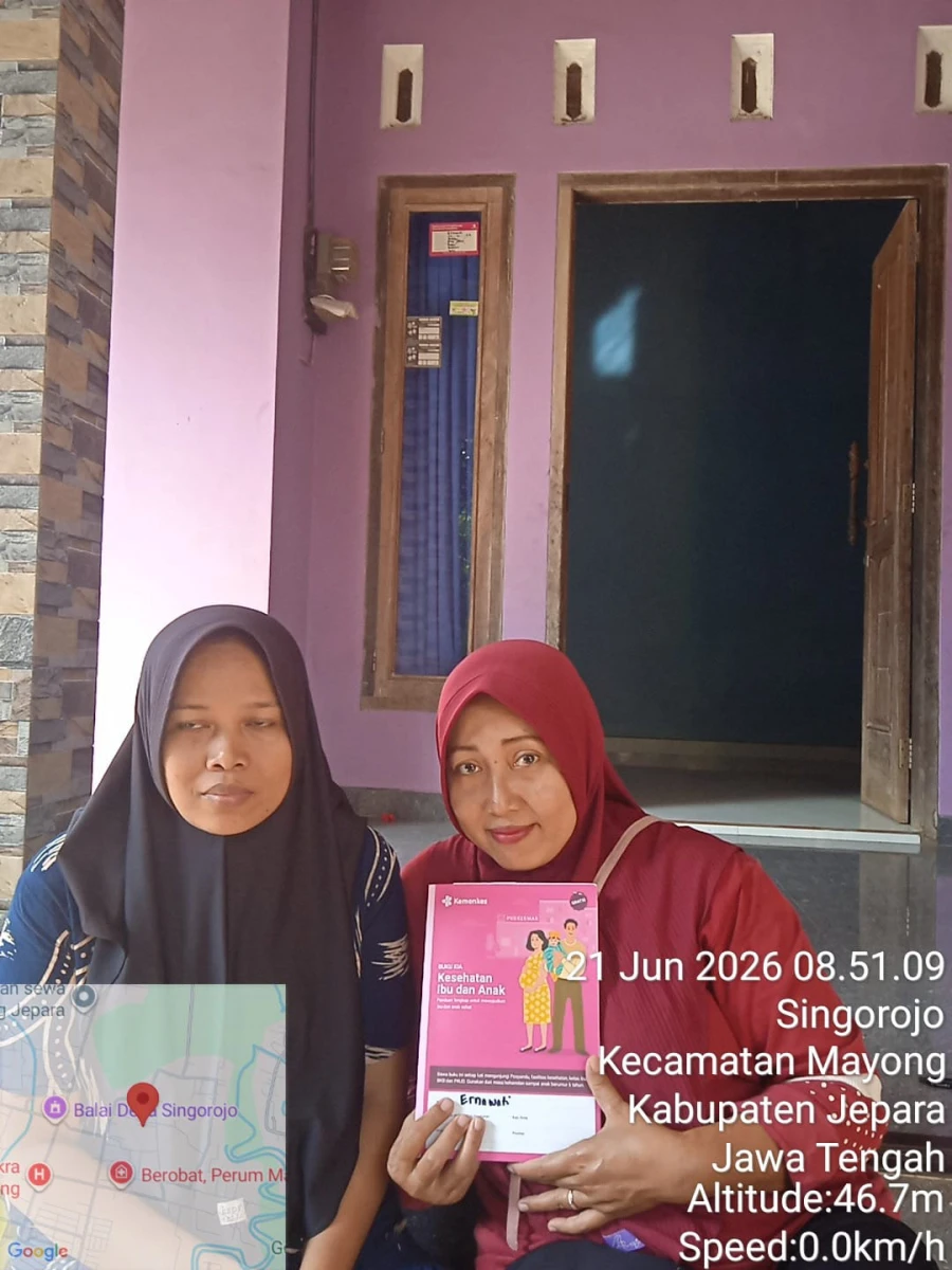 Kunjungan Kader TPK kepada Ibu Hamil Ernawati RT 03/RW 02