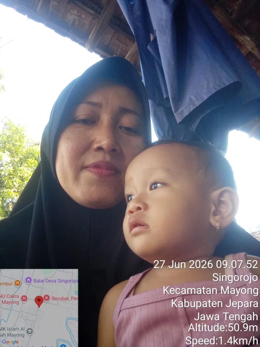 Kader TPK Melaksanakan Kunjungan Pendampingan Ibu dan Balita di RT 01 RW 02 Desa Singorojo