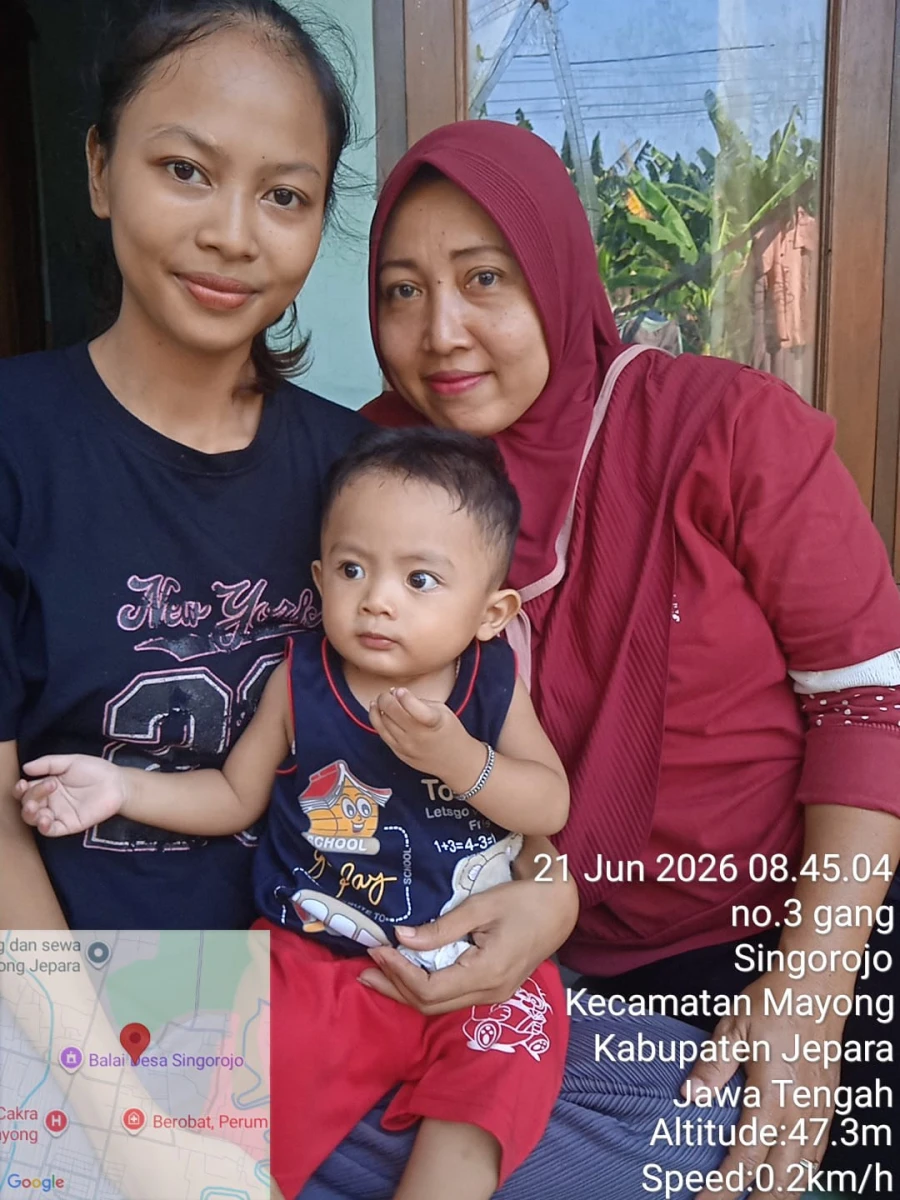 Kunjungan Kader TPK kepada Balita Arkhan Afdzal Attalah RT 03/RW 02