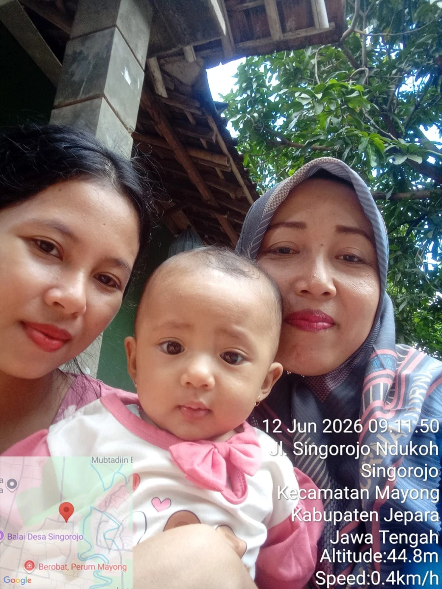 Kader TPK Melaksanakan Kunjungan Pendampingan Ibu dan Balita an. Ersa Delenta di RT 04 RW 02