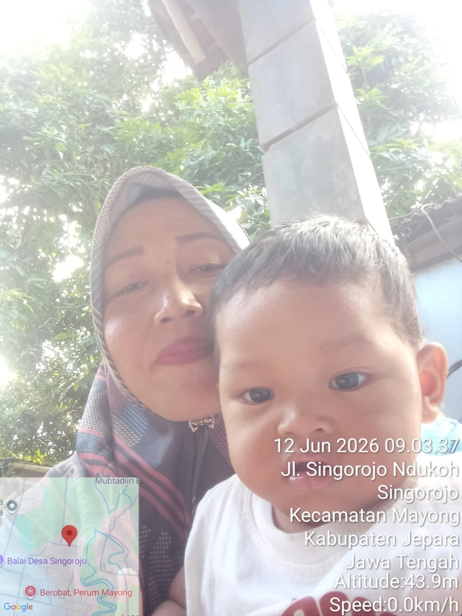 Kunjungan Kader TPK kepada Balita Muhammad Iqbal Hanan RT 05/RW 02