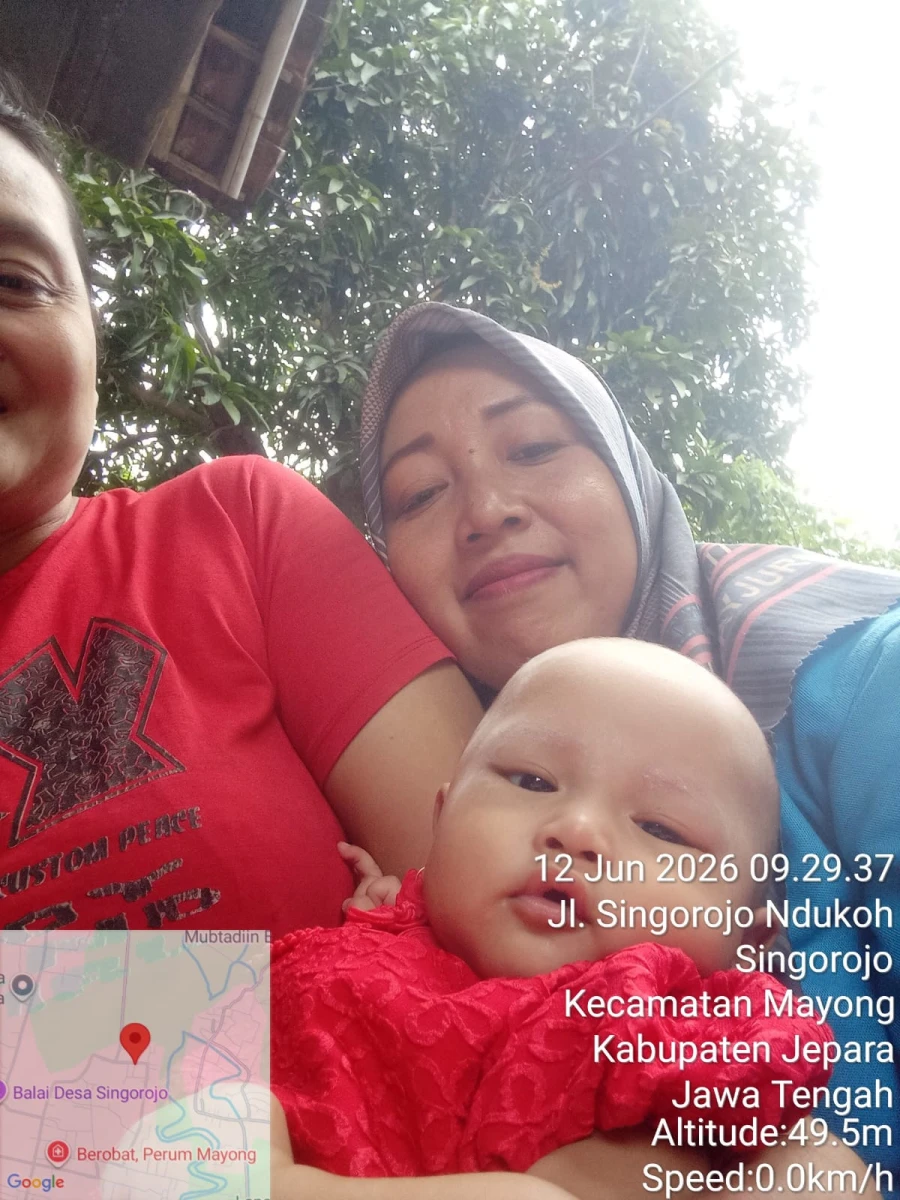 Kader TPK Melaksanakan Kunjungan Pendampingan Ibu dan Balita an. Nawang Tungga Dewi di RT 04 RW 02