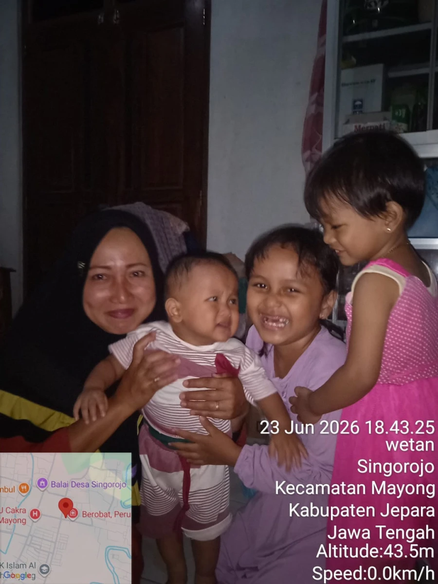 Kunjungan Kader TPK kepada Balita Muhammad Ghavi RT 01/RW 02