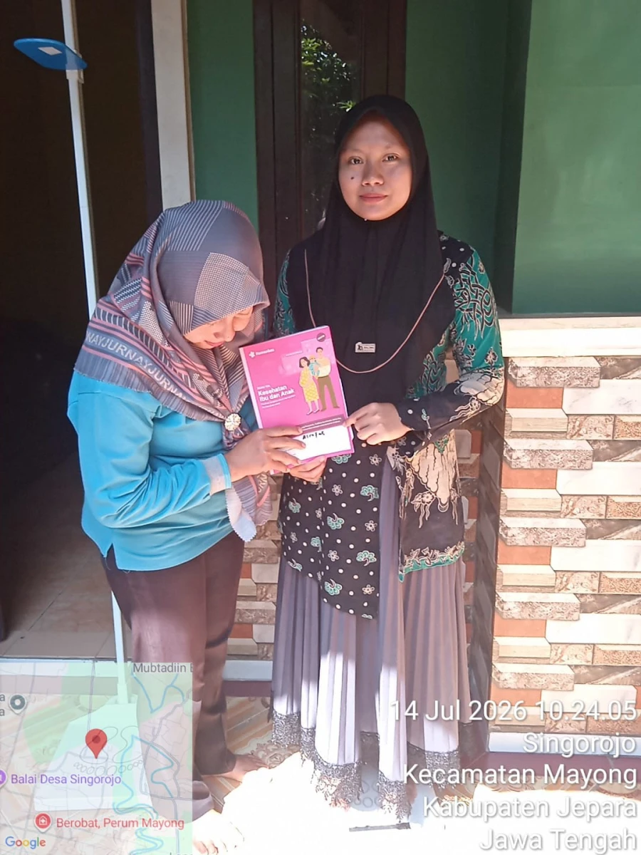 Kunjungan Kader TPK kepada Ibu Hamil Wilda Asrofah RT 07/RW 02