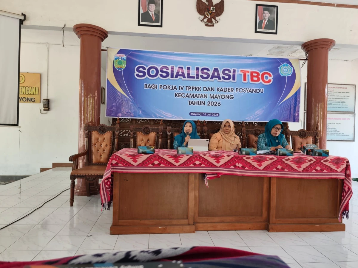 Rapat koordinasi TP. PKK Kecamatan Mayong bersama TP.PKK Desa se Kec. Mayong