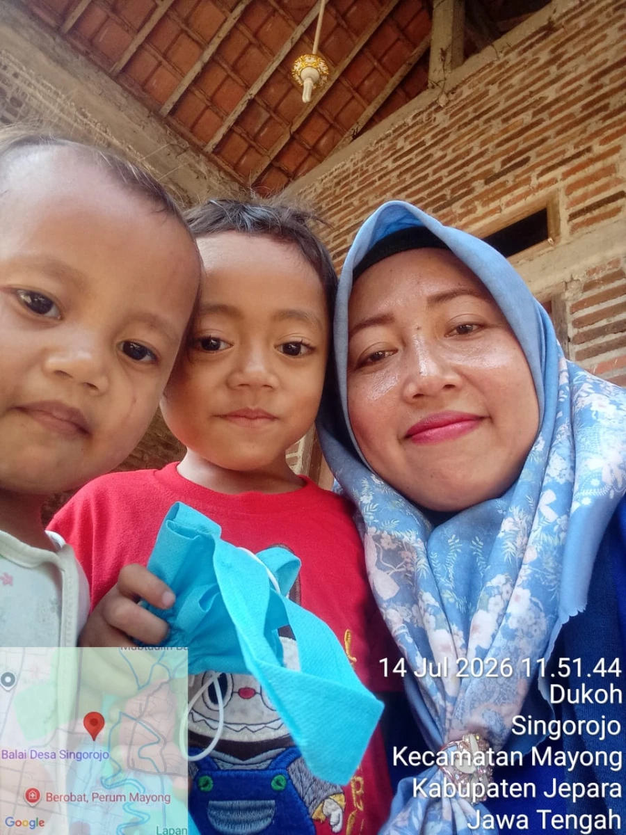 Kunjungan Kader TPK kepada Balita Etgar Maxilium Exander RT 05/RW 02